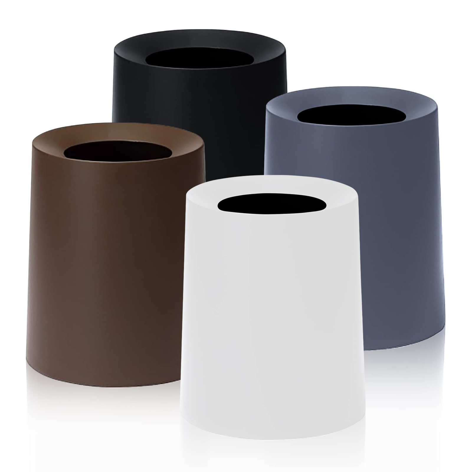 Invisible Garbage Bag Round Trash Can Hides Plastic Bag 8L or 12L Capacity-image