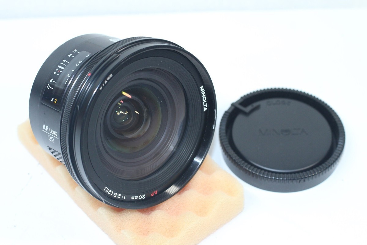 MINOLTA AF AF 20mm f/2.8 レンズ ミノルタ 美品】ミノルタ 単焦点レンズ 20mm f2.8