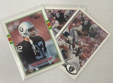1989 Topps - #267 Marcus Allen & Two (2) 1991 Upper Deck #446 HOF Raiders