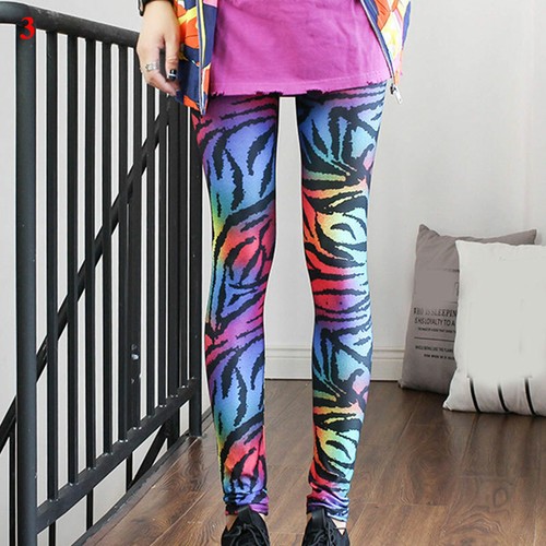 Women's Silky Cotton Ethnic Printed Milk Silk Leggings Breath Nine-Minute Pants - Picture 9 of 21
