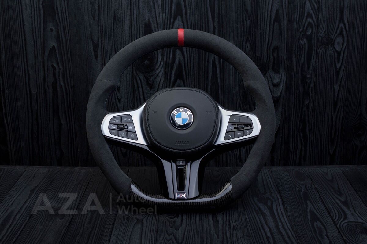 BMW M Performance Abdeckung Lenkrad Alcantara/Carbon für 5er, 6er, 8er, M5,  M8, X3-7, X3M-X6M (F9X, G0X, GX, G3X)