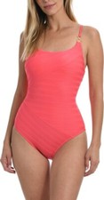 La Blanca Linea Cross Back Mio One-Piece Swimsuit L47752 Women's Size US 12