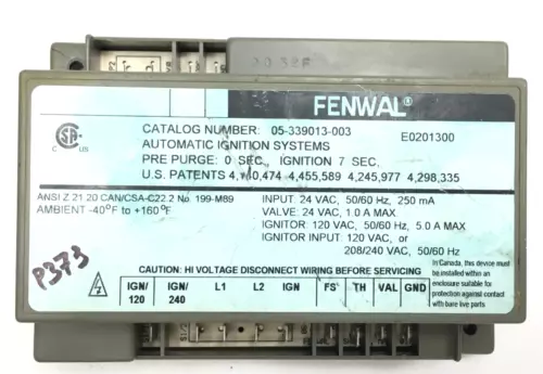 FENWAL 05-339013-003 Automatic Ignition Control Module used #P373