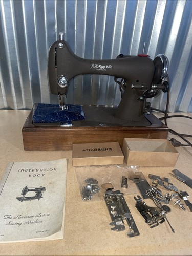 Vintage RARE R.H Macy & CO Sewing Machine Turns On And Works