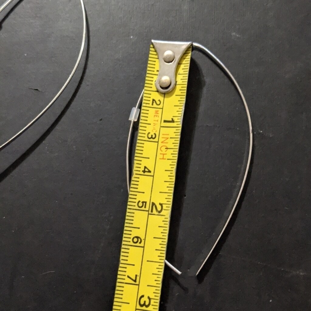 Silver Tone Hoop Style Threader Statement Earrings - image 3