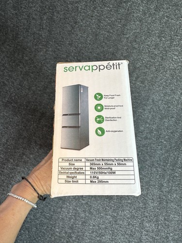 Servapetite Kitchen Food Vacuum Sealer Packaging System Nib - Picture 4 of 10