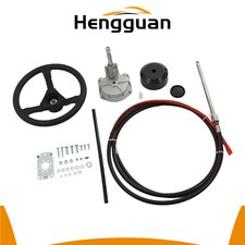 12 Feet new Boat Rotary Steering System W/3/4" Tapered Shaft 13.5" Wheel
