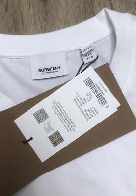 Burberry Mens Emerson TB White Oversized T Shirt Size XXL Burberry Mens Emerson TB White Oversized T Shirt Size XXL