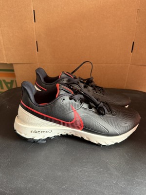 Nike React Infinity Golf Shoes Mens US Size 9 Black Crimson CT6620 002