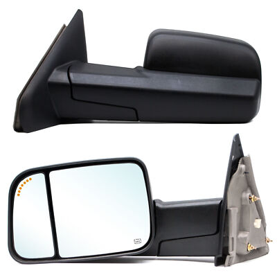 Towing Mirrors For 02-08 1500/03-09 2500-3500 Dodge Ram Power Heated LH RH Truck