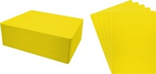 150 Magazine Bin Index Divider Cards - 8-1/4"x11-3/4" - Yellow Standard 30mil
