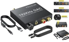  192KHz Digital to Analog Audio Converter - Upgrade small DAC Volume Adjustable