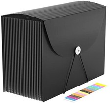 Expanding File Folder,Accordian File Organizer,24 Pockets Document Organizers