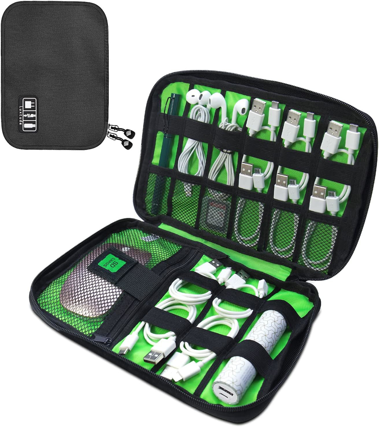 Luxtude Electronics Organizer, Cord Organizer Travel, Portable Tech Bag, Travel