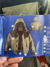 Eagle Claw Wright & Mcgill Essentials Big Horn Wading Jacket Men's M Green