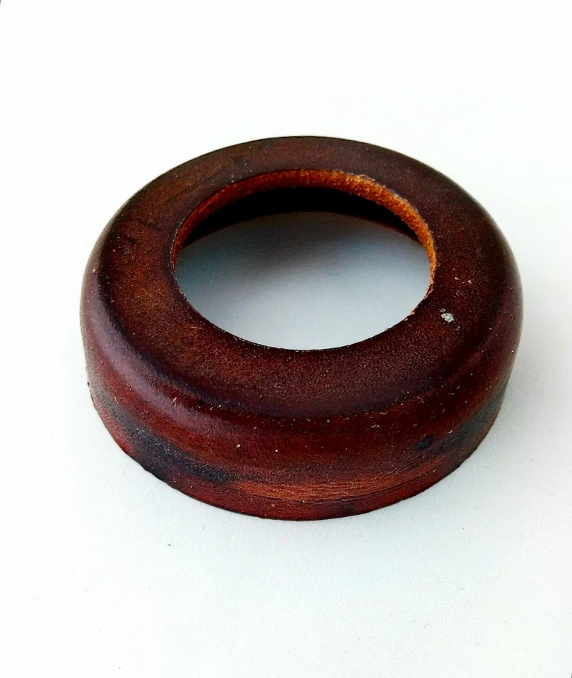 GUARNIZIONE CALOTTA PISTONE POMPA A MANO N.3 ELEPHAS CUOIO IDRAULICA FONTANA