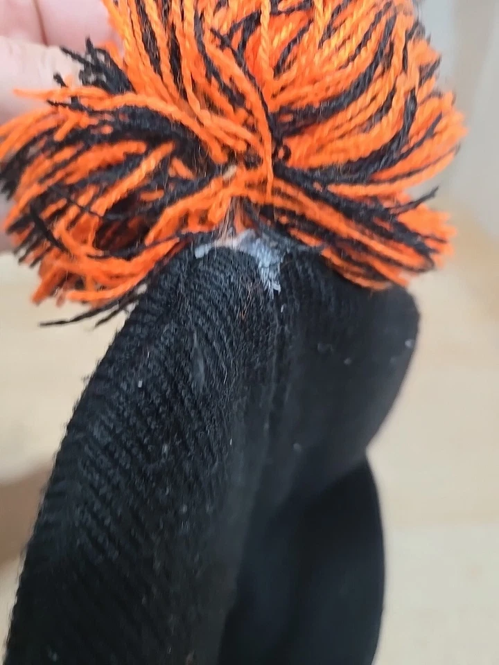 Lot Carhartt Detroit Red Wings Neon Orange Knit Beanie Hat Pistons Bad Boys Pom* - Image 3 of 4