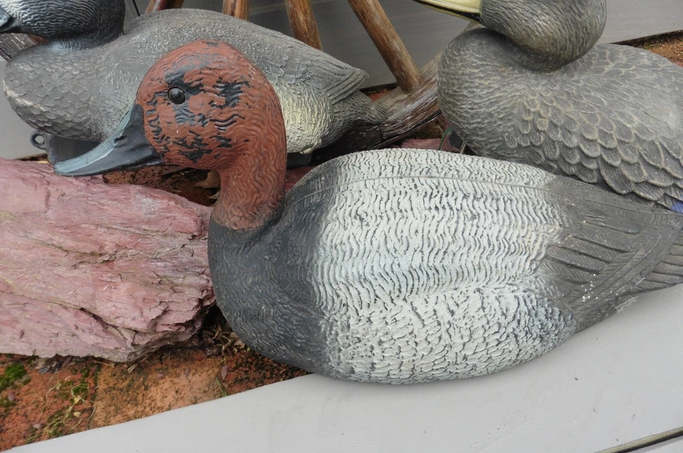 4 Decoy Ducks Drake Mallard Plastic Hunting Canvasback Italy Carry Lite geese - Image 4 of 4