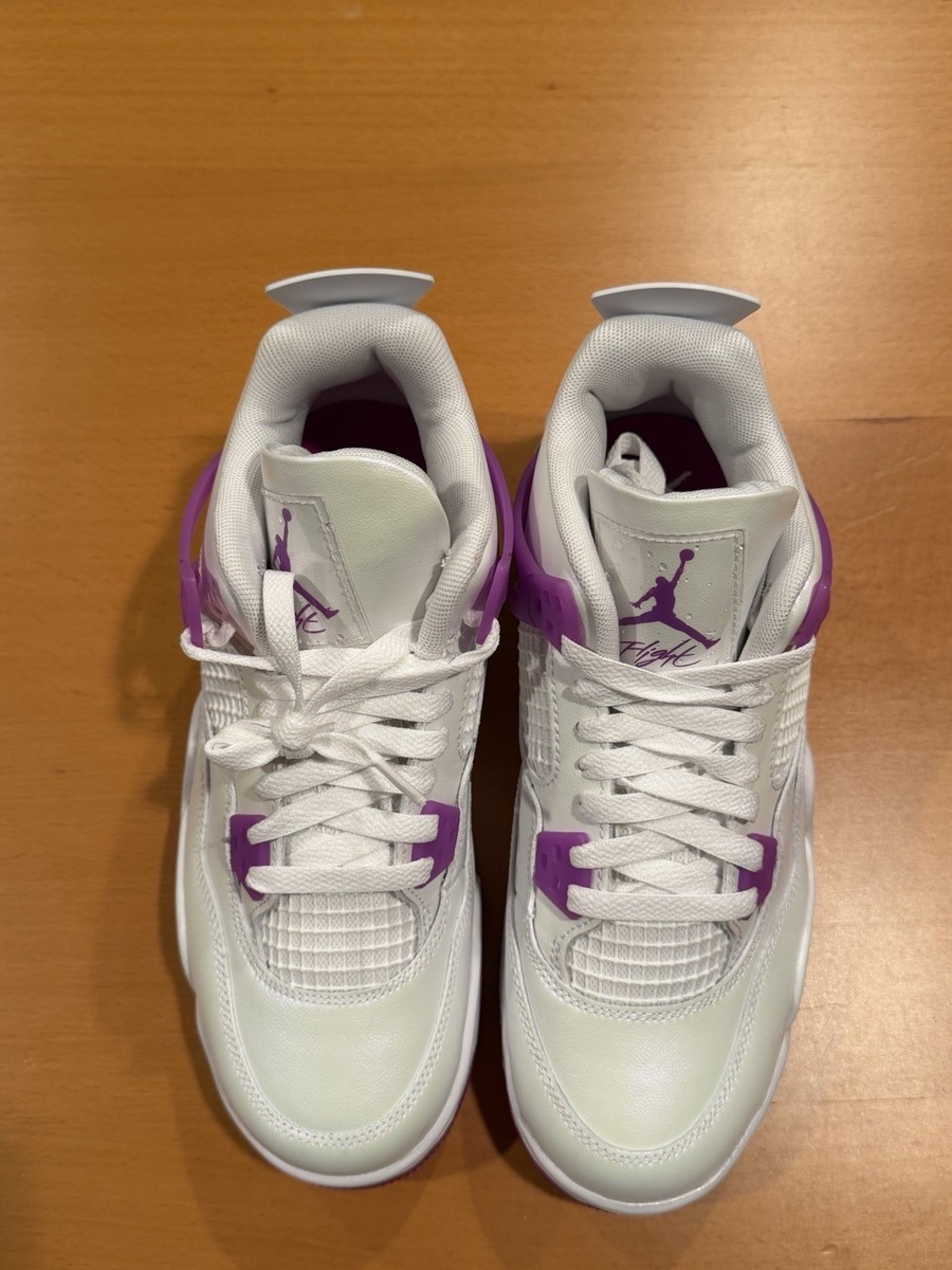 Size 6Y - Nike Air Jordan 4 Retro GS Hyper Violet White FQ1314-151
