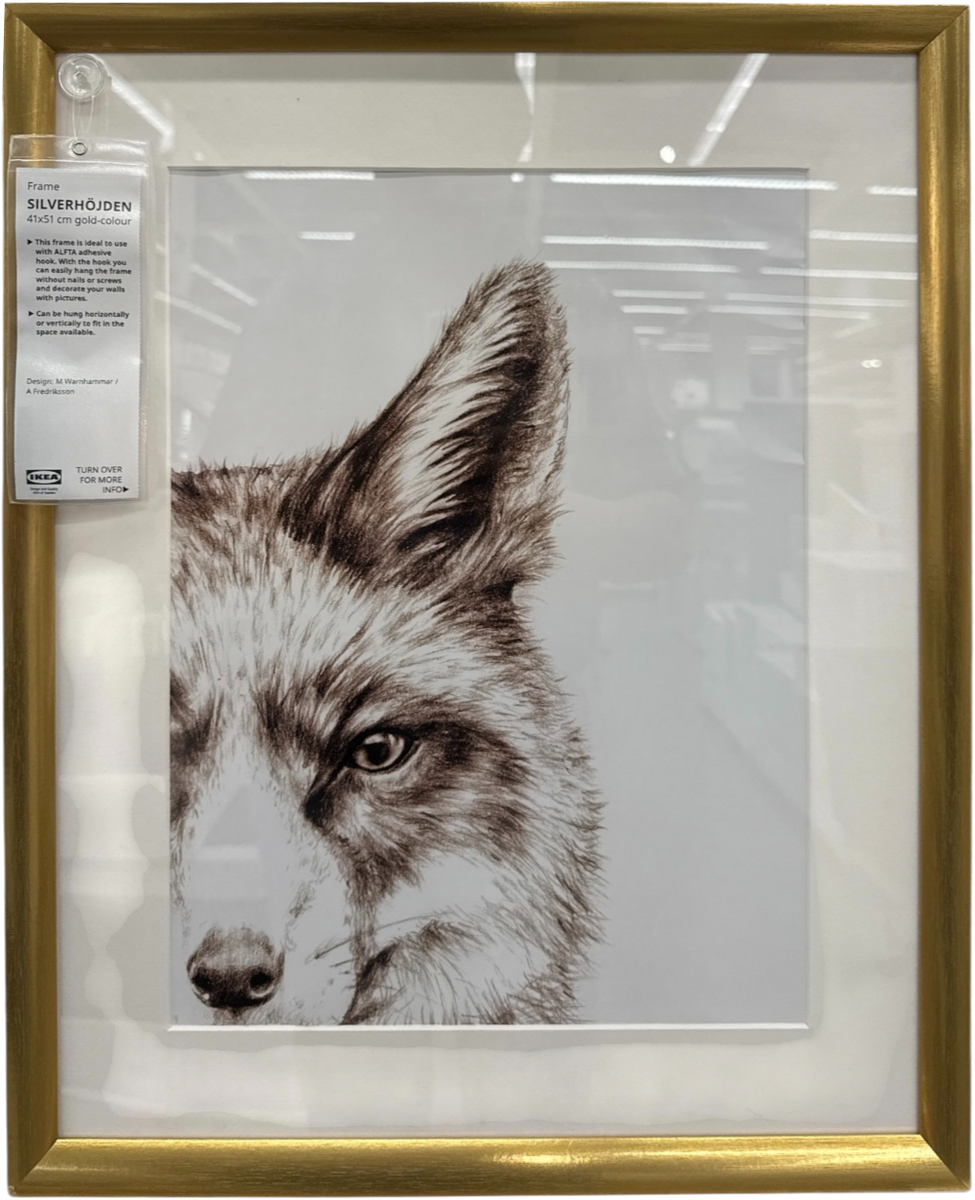 Brand New IKEA SILVERHOJDEN Gold Picture Frame 41x51 cm 16x20