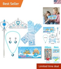 Exquisite Boxed Princess Jewelry Set for Toddlers - Perfect for Parties  Gifts