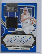 2024 Select WNBA DIANA TAURASI Blue Autograph Jersey 29/49 Phoenix Mercury AM-DT
