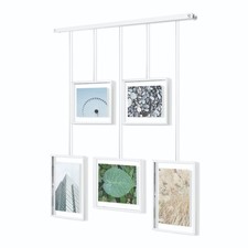Umbra Exhibit Picture Frame Gallery Set - 5 Adjustable Wall Collage Photo Displa