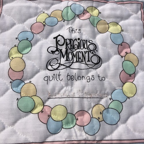 My First Precious Moments Counting Quilt Handmade Crib Blanket Comforter - Picture 2 of 8
