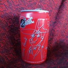 1x Coca Cola Dose, leer, 1990er, Vintage, Jahr 1995, coca cola is the music