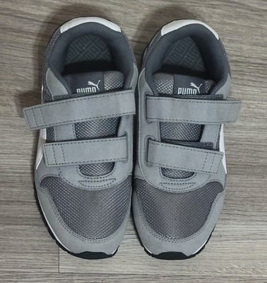 Puma Kids Grey Running Shoes Size 3.5 Used Great For Play