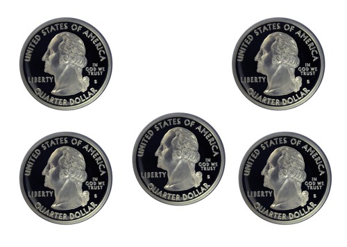 2007 -S State Quarter Proof Year set DCAM (Clad) Coins only - Picture 2 of 3