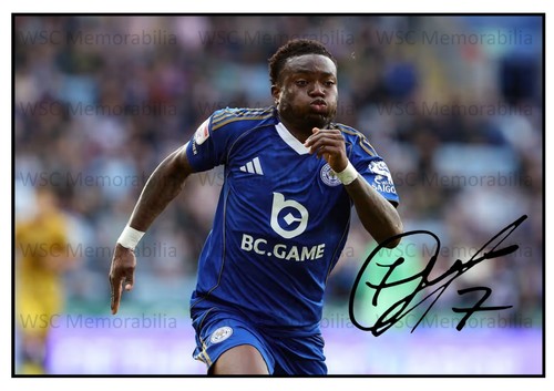 11558. Abdul Fatawu Signed Pictures (A4 Prints) Leicester City Ghana Sporting