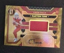 2023 Panini Gold Standard Clayton Tune #206 Rookie Jersey Auto 34/199