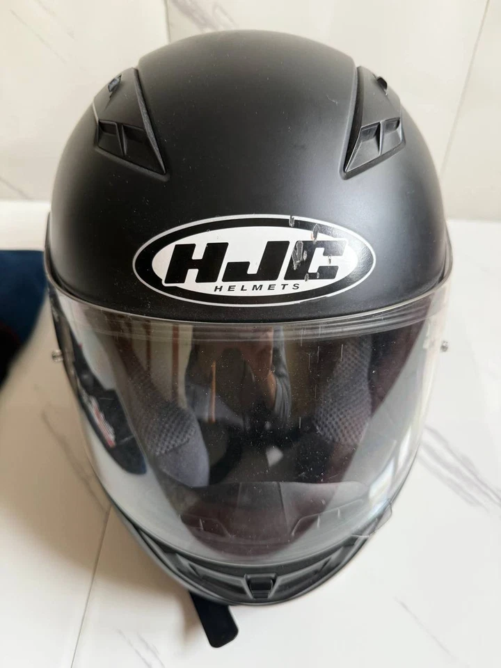 Casco Moto Integrale HJC CS-15 Nero Opaco Condizioni Ottime - Immagine 2 di 4