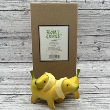 Enesco Home Grown Puppy Love Banana Beagles Dog Figurine 4030684 Original Box