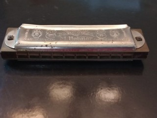 Armonica Vintage M. Hohner Marine Band numero 365 In Chiave di G