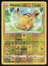 Pikachu Reverse Holo 065/202 NM SWSH01: Set Base Spada e Scudo Carta Pokemon