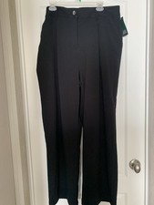 Wild Fable Dress Pants Women’s Size 16 Black Slacks Wide Leg Pleated B1-3
