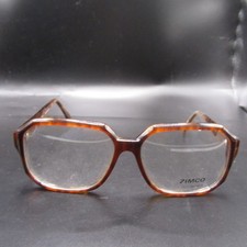 ZIMCO Detroit Eyeglass Frames 60-16-145mm Demi Amber Tortoise Handmade Vintage
