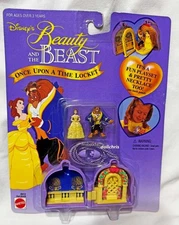 Beauty and the Beast Once Upon a Time Locket Mattel 66412 New Card NRFP Disney