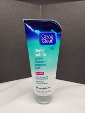 Clean  Clear Deep Action Cream Cleanser Sensitive Skin Discontinued 6.5 Oz