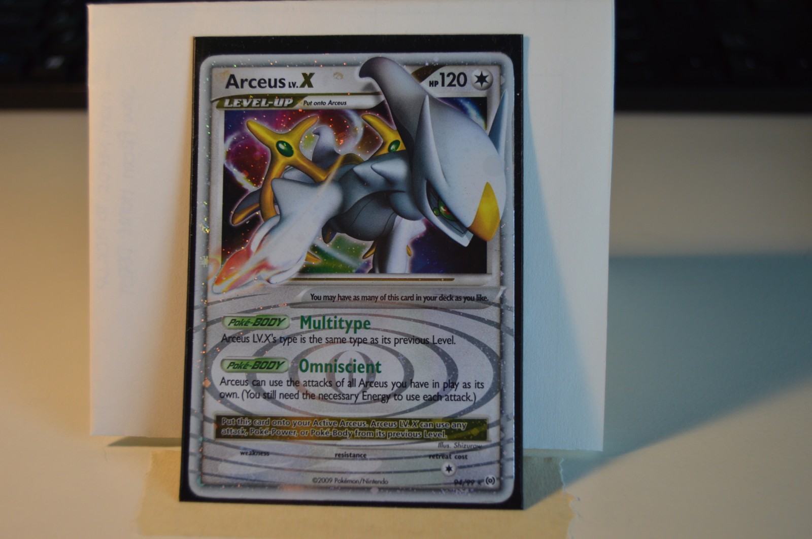 Arceus LV.X HOLO Ultra Rare 94/99 Pokemon MP/HP Condition