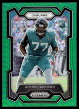 2023 Panini Prizm Rookies Green Anton Harrison Rookie Jacksonville Jaguars #347
