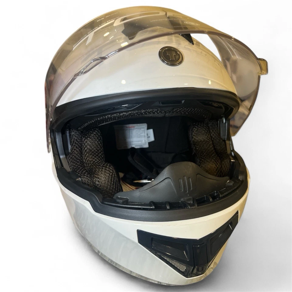 Torc T27 Full Face Modular Motorcycle Helmet; Gloss White Size Médium (57-58cm) - Image 3 of 4