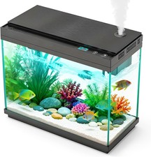 Smart Aquarium Fish Tank W/ Silent Water Pump 2.4 Gallon Small Aquarium