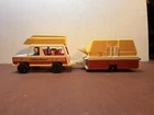 Fisher Price Vintage Little People 1979 Family Car and Camper # 992