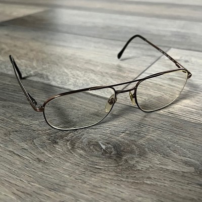 Luxottica LU1339 T344-S Metal Eyeglass Frames 55-18-140 Aviator Style Copper