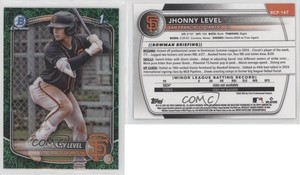 2025 Bowman Chrome Prospects Green Grass Refractor /99 Jhonny Level #BCP-147