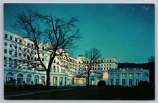 Vintage Postcard- The Greenbrier White Sulfer Springs West Terrace WV