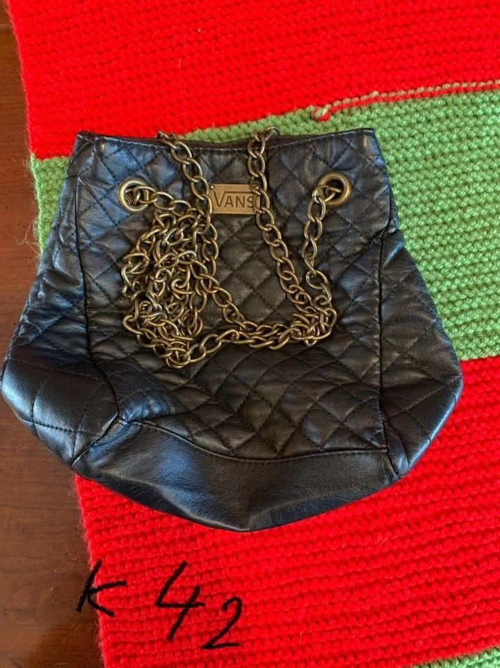 Bolso pequeño Vans acolchado imitación cuero ⛓️metal bronce... - , Foto 3 de 4